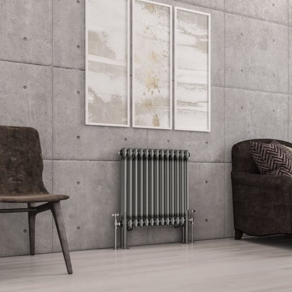 Eastbrook Imperia 2 Column Radiator Bare Metal - Image 2