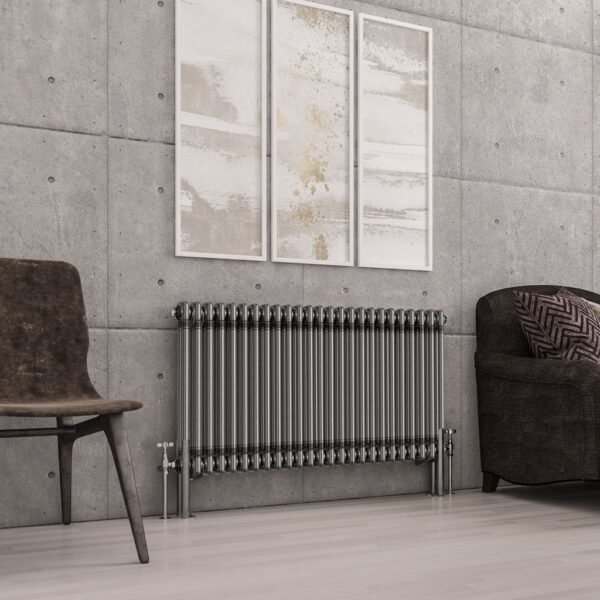 Eastbrook Imperia 2 Column Radiator Bare Metal - Image 4