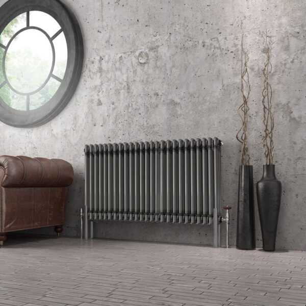 Eastbrook Imperia 3 Column Radiator Bare Metal - Image 4
