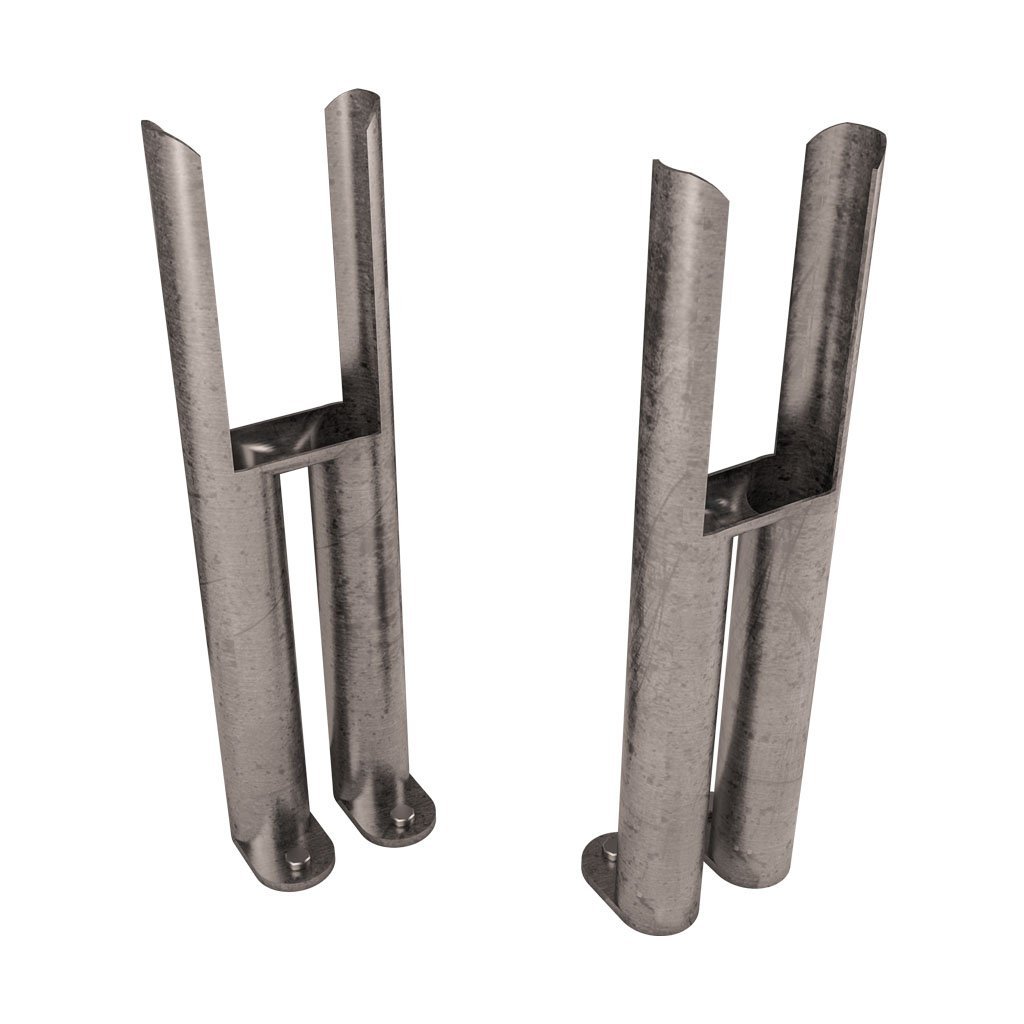 Eastbrook Imperia 2 Column Radiator Feet Pair Bare Metal