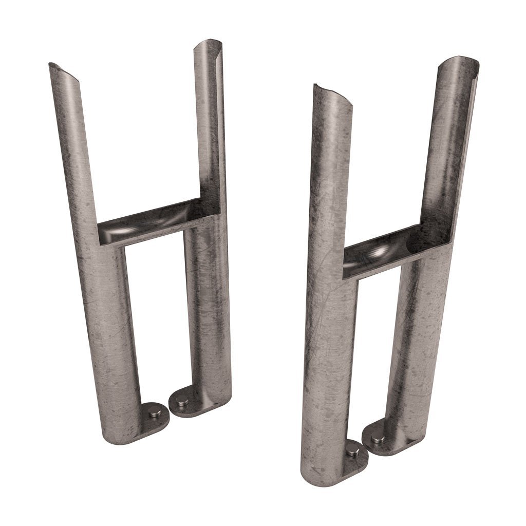 Eastbrook Imperia 3 Column Radiator Feet Pair Bare Metal