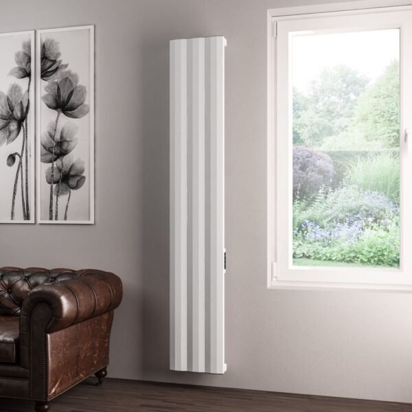 Eastbrook Derwent Dry Element Aluminium Designer Radiator Matt White - Image 2
