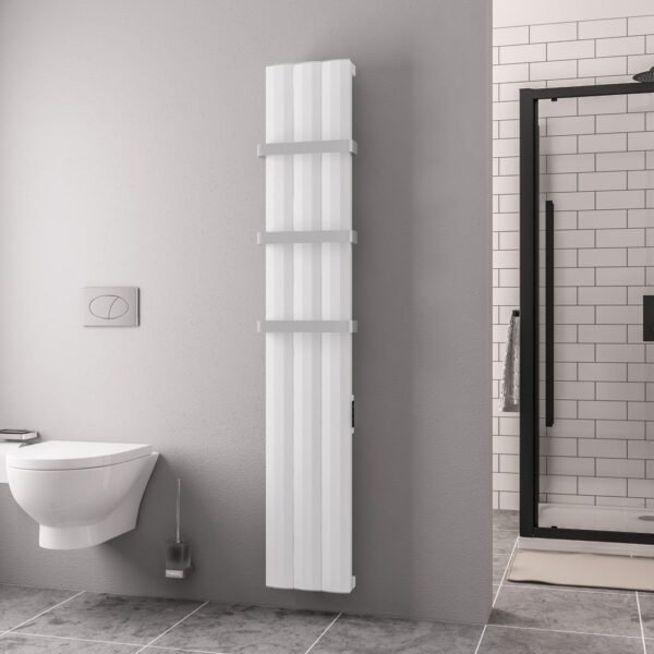 Eastbrook Derwent Dry Element Aluminium Designer Radiator Matt White - Image 14