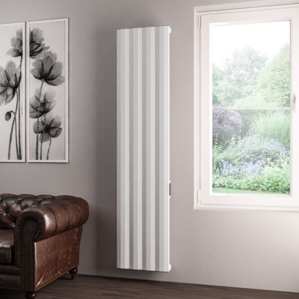 Eastbrook Derwent Dry Element Aluminium Designer Radiator Matt White - Image 3