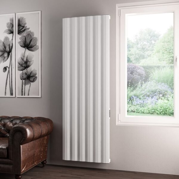 Eastbrook Derwent Dry Element Aluminium Designer Radiator Matt White - Image 5