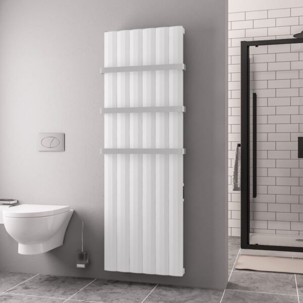Eastbrook Derwent Dry Element Aluminium Designer Radiator Matt White - Image 17