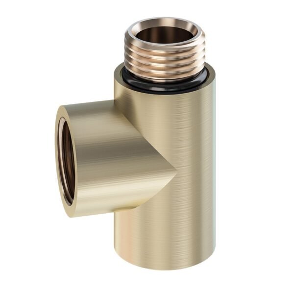 Eastbrook T Piece Heating Element Brushed Brass