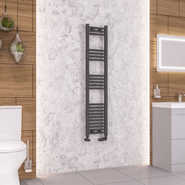 Eastbrook Wendover Straight Heated Towel Rail Matt Anthracite - Image 26