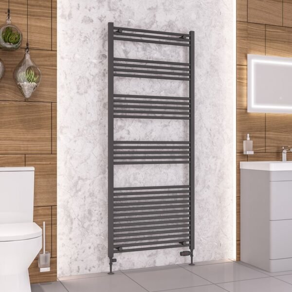 Eastbrook Wendover Straight Heated Towel Rail Matt Anthracite - Image 40