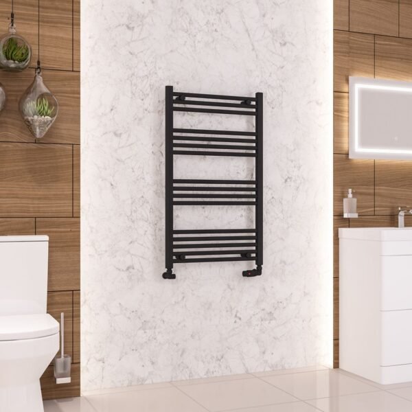 Eastbrook Wendover Straight Heated Towel Rail Matt Black - Image 20