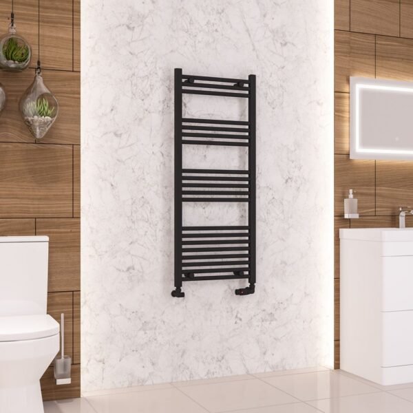 Eastbrook Wendover Straight Heated Towel Rail Matt Black - Image 24