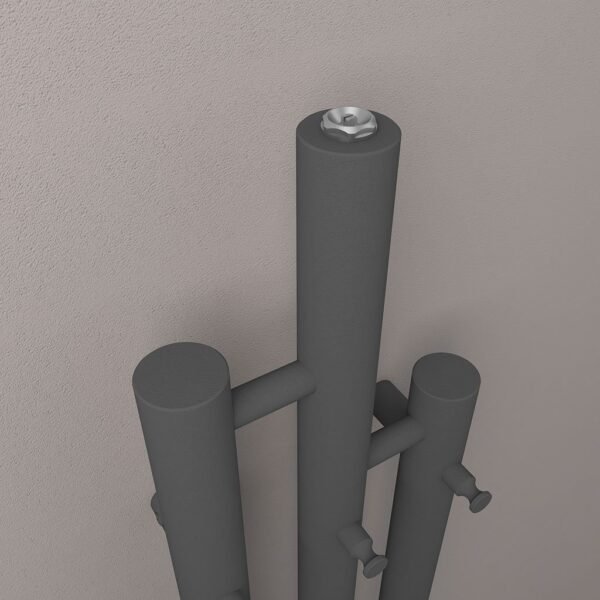 Eastbrook Portchester Designer Radiator 1200mm x 260mm Matt Anthracite - Image 4