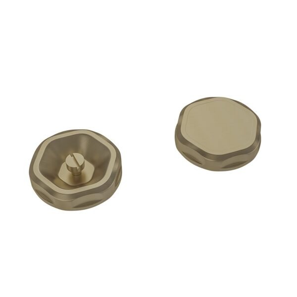 Eastbrook Bleed Vale And Blanking Plug Set Brushed Brass