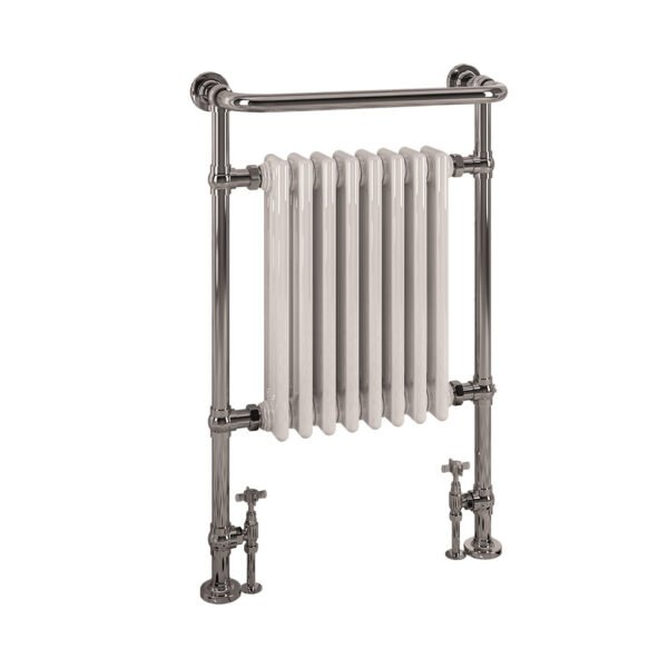 Eastbrook Isbourne Heated Towel Rail 940mm x 600mm Chrome/White