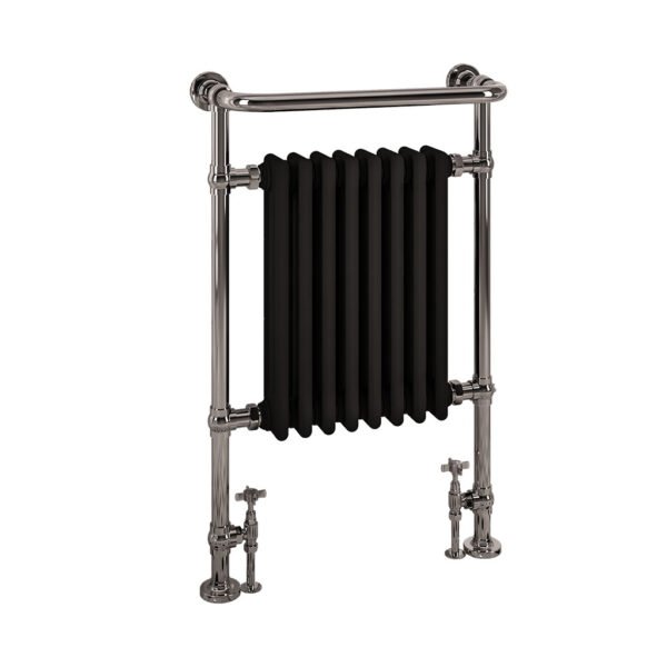 Eastbrook Isbourne Heated Towel Rail 940mm x 600mm Chrome/Matt Black