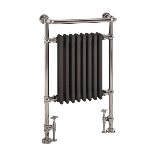 Eastbrook Isbourne Straight Heated Towel Rail 940mm x 600mm Chrome/Matt Anthracite