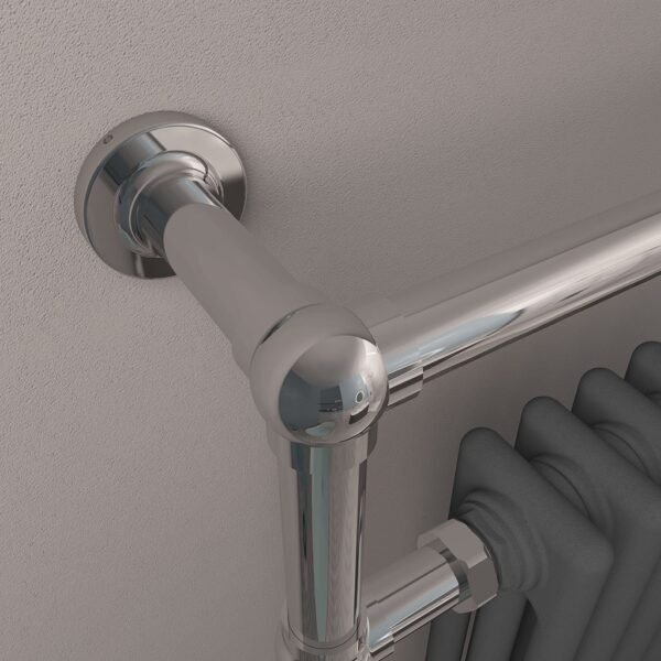Eastbrook Avon Straight Heated Towel Rail Chrome/Matt Anthracite - Image 5