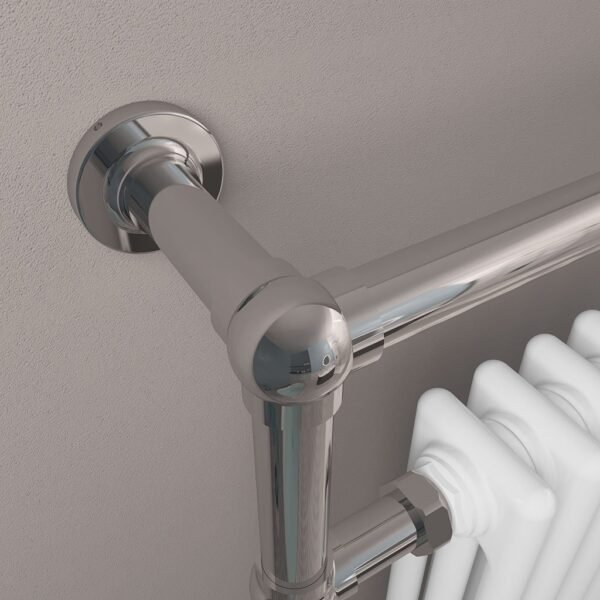 Eastbrook Avon Straight Heated Towel Rail 960mm x 429mm Chrome/Gloss White - Image 4