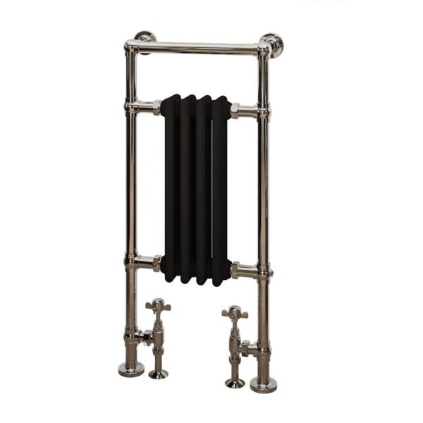 Eastbrook Avon Straight Heated Towel Rail Chrome/Matt Black