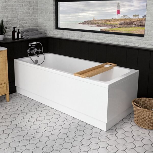 Eastbrook Portland Beauforte Single Ended Bath No TH White - Image 2