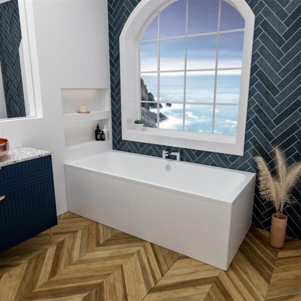 Eastbrook Malin Double Ended Bath No TH White - Image 2