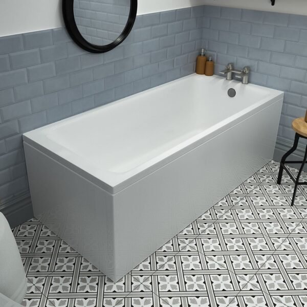 Eastbrook Rockall Beauforte Single Ended Bath No TH White - Image 2