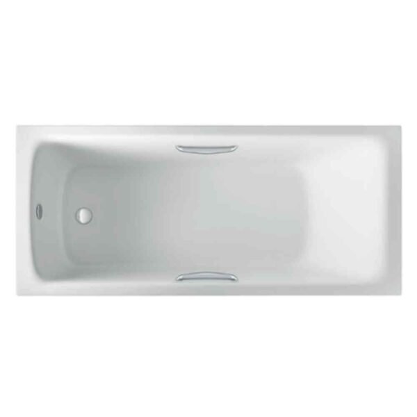 Eastbrook Rockall Single Ended Bath With Twin Grips No TH White - Image 2