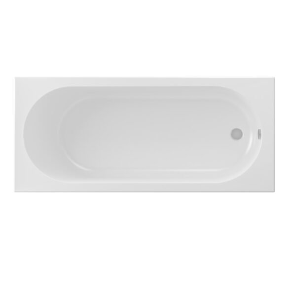 Eastbrook Biscay Straight Edge Single Ended Bath No TH White