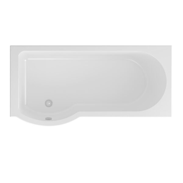 Eastbrook Portland P-Shaped Shower Bath White