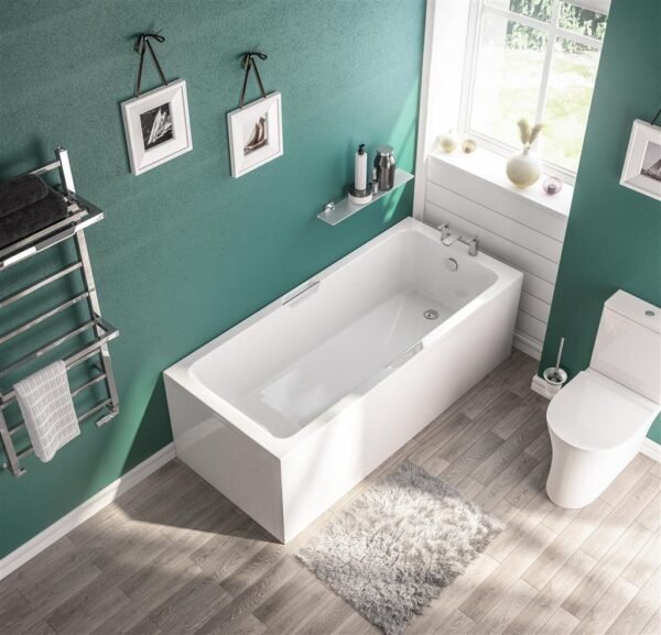 Eastbrook Portland Eco Low Level Single Ended Bath 1700mm x 700mm White - Image 2