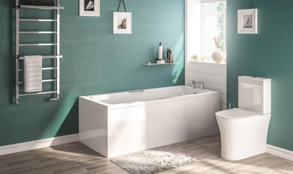 Eastbrook Portland Eco Low Level Single Ended Bath 1700mm x 700mm White - Image 3