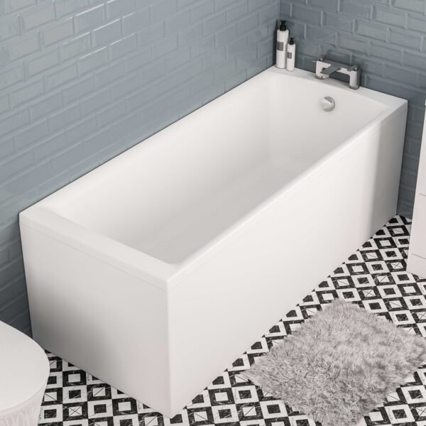 Eastbrook Rockall Beauforte Single Ended Bath No TH Matt White