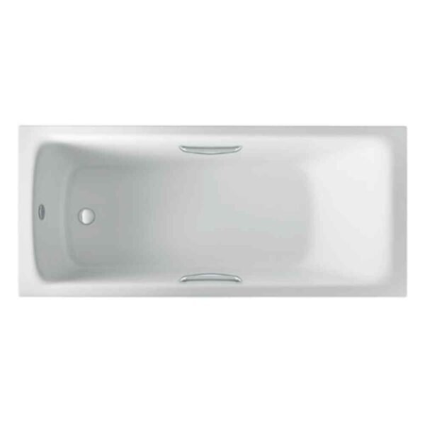 Eastbrook Rockall Beauforte Single Ended Bath With Twin Grips No TH White