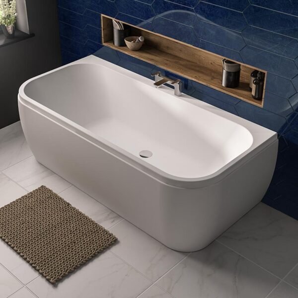 Eastbrook Malin Beauforte D Shape Bath Front Panel Long White