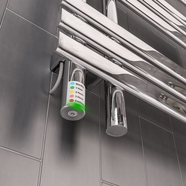 Eastbrook Loddon Dry Element Straight Designer Electric Towel Rail Chrome - Image 7