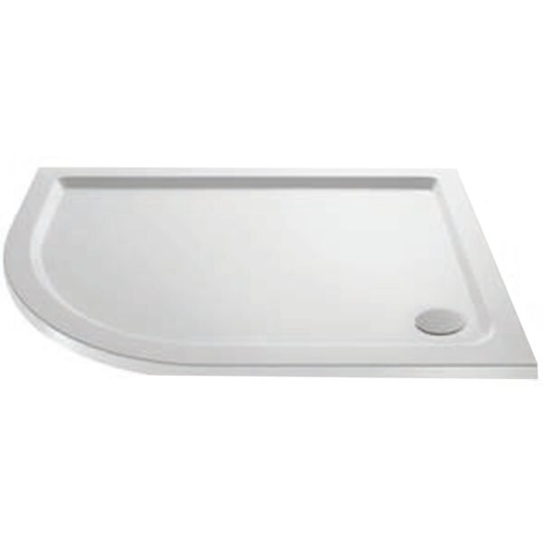 Eastbrook Vantage Plan F Offset Quadrant Shower Tray White