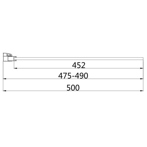 Eastbrook Vantage Easy Clean Walk-In Wetroom Glass Panel 8mm Glass Brushed Brass - Image 4