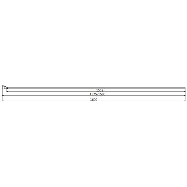 Eastbrook Vantage Easy Clean Walk-In Wetroom Glass Panel 8mm Glass Brushed Brass - Image 13