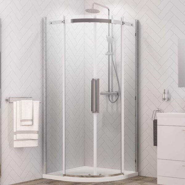 Eastbrook Corniche 2 Door Quadrant Shower Enclosure 8mm Glass Chrome