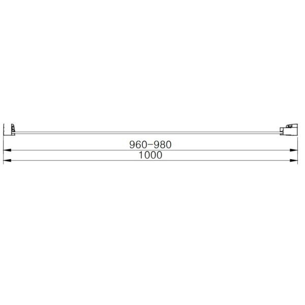 Eastbrook Vantage Easy Clean Bifold Shower Door With Side Panel 6mm Glass Brushed Brass - Image 11