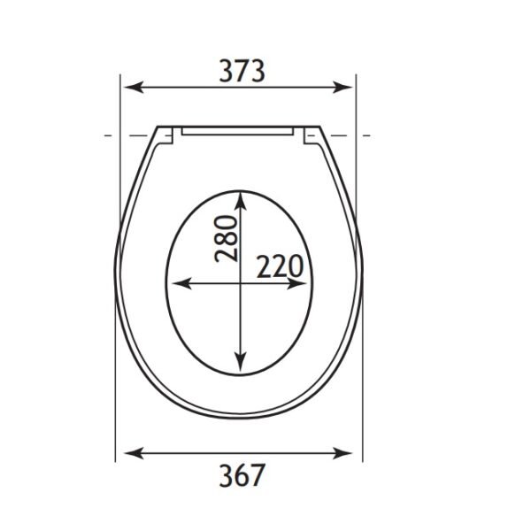Eastbrook Loire Soft Close Toilet Seat White - Image 2