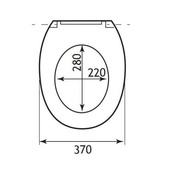 Eastbrook Lisbon Soft Close Toilet Seat White - Image 2