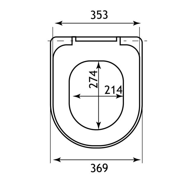 Eastbrook Cheltenham Soft Close Toilet Seat White - Image 2