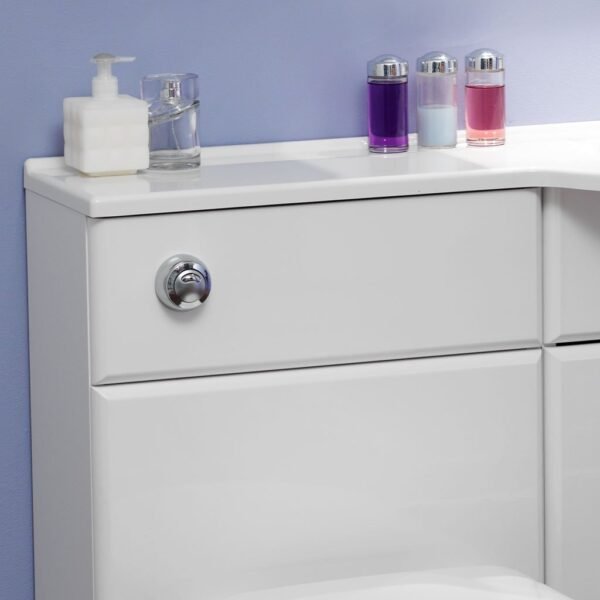 Eastbrook Diamante Cast Worktop 1100mm Wide White