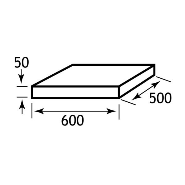 Eastbrook Rondo Sit On Countertop Basin With Worktop 411mm Wide No TH White - Image 4