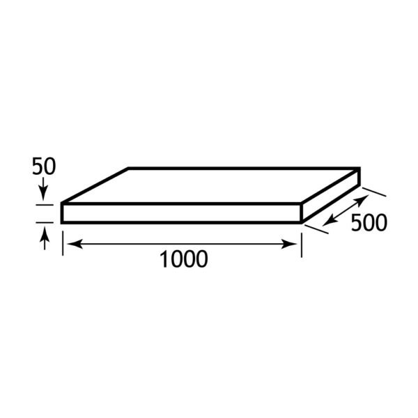 Eastbrook Rondo Sit On Countertop Basin With Worktop 411mm Wide No TH White - Image 3