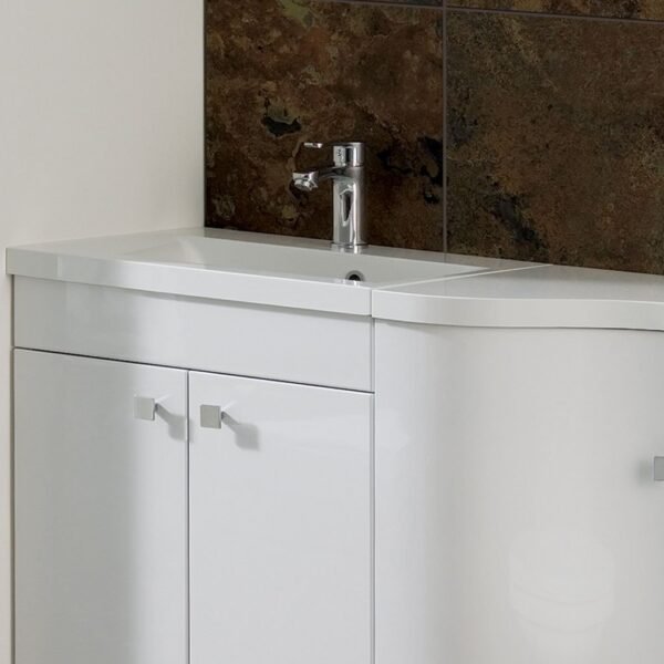 Eastbrook Oslo Cast Marble Basin 580mm Wide 1 TH White