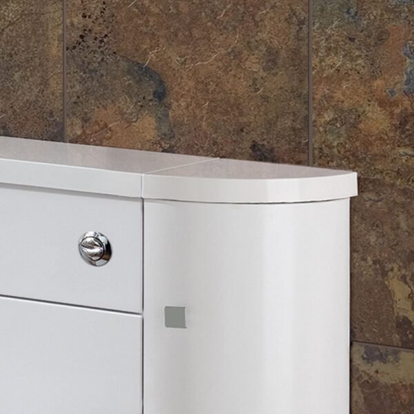 Eastbrook Oslo Vanity Unit Quadrant Top 234mm Wide White