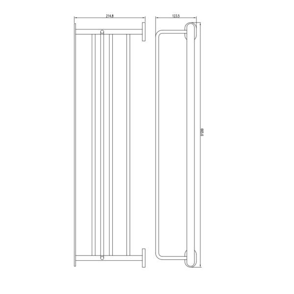 Eastbrook Salerno Towel Rack with Bar Chrome - Image 2