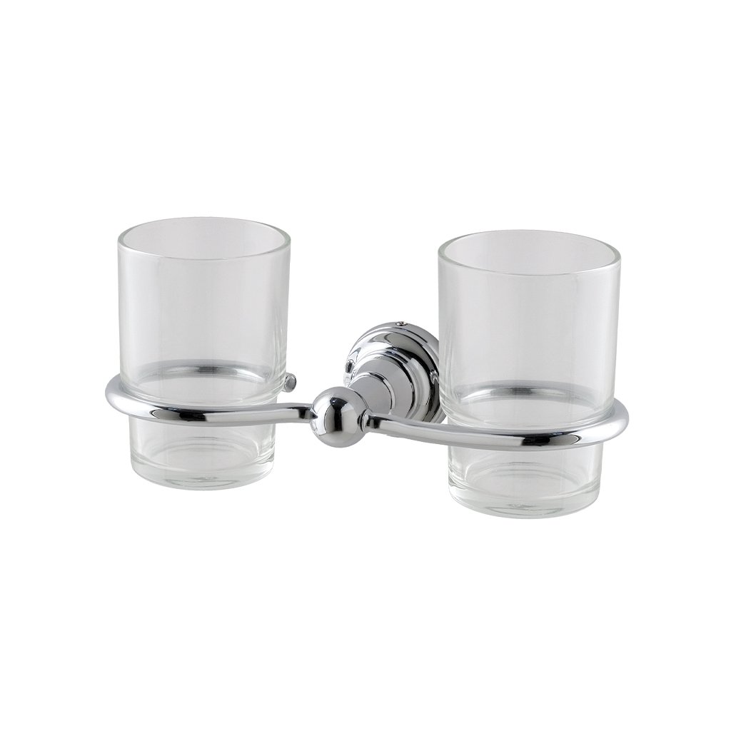 Eastbrook Rockingham Double Tumbler Holder Chrome